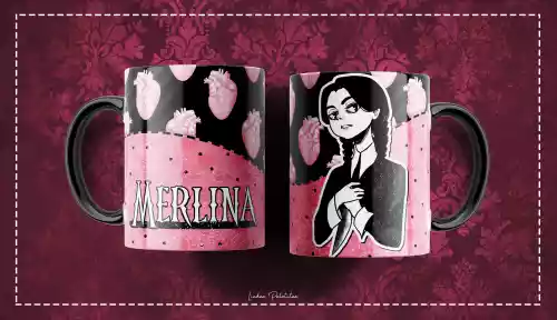 vectores plantilas MERLINA,SERIE,NETFLIX,